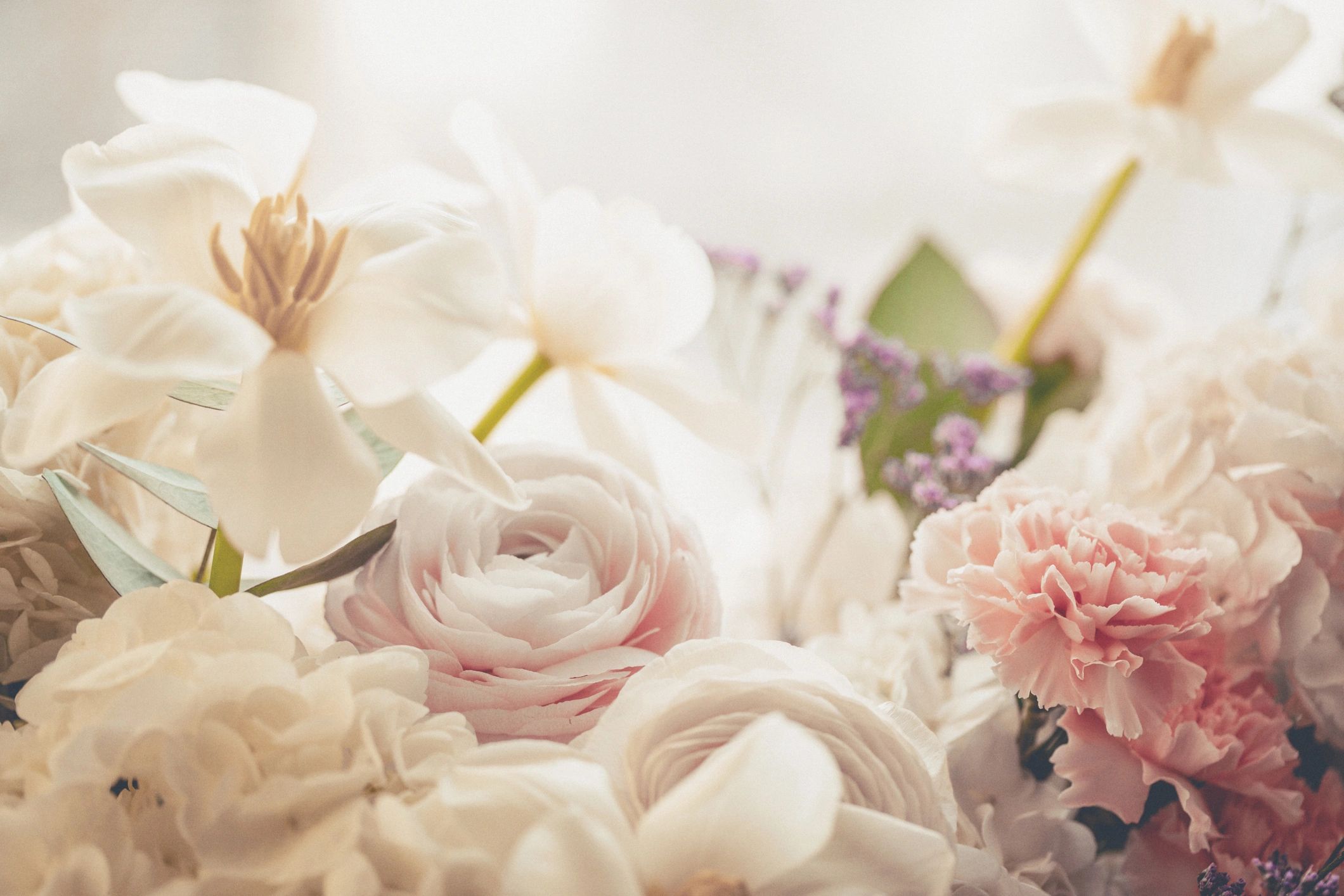 Floral arrangement symbolizing peaceful remembrance
